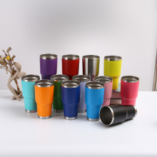 Stainless steel car mounted straw insulation cup