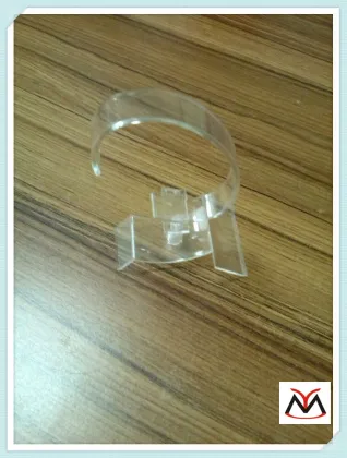 customized single c-shaped acrylic omega watch display