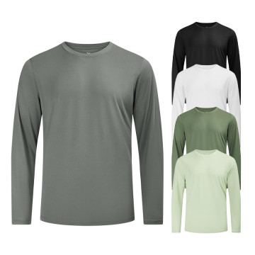 Wholesale Men Lightweight Quick Dry Sports Long Shirt