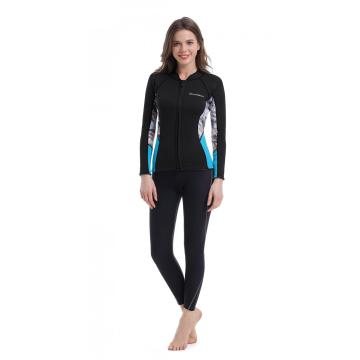 Zeegezein dames front zip neopreen wetsuit jas