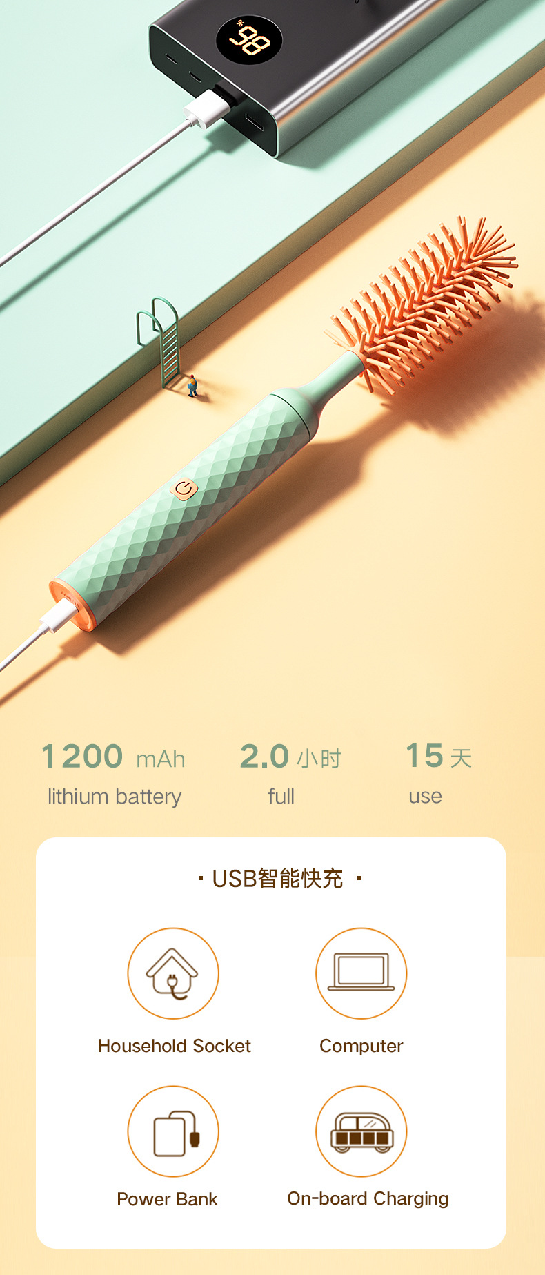 silicone bottle brush MFZ-BB005