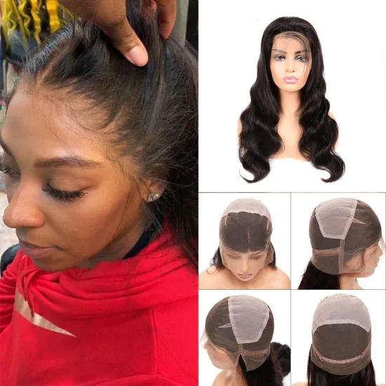 Raw Mink Indian Virgin Hair Glueless Body Wave Curly Perruque Full Lace Human Hair Wigs Vendors