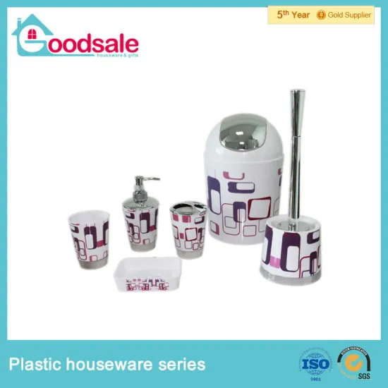 Factory Price Purple Bathroom Accessories Set