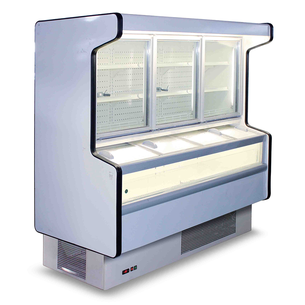 Freezer kombinasi untuk supermarket