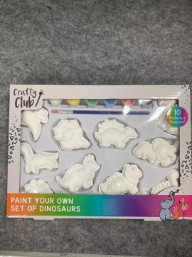 PAINT YOUR OWN PAINTING SET OF DINOSAURS
