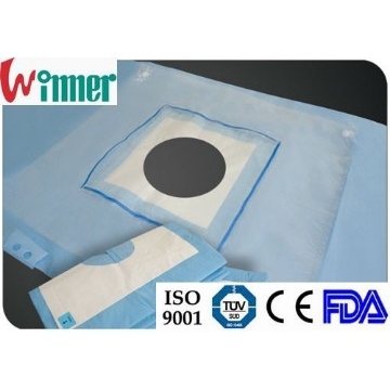 disposable adhesive fenestrated surgical drape