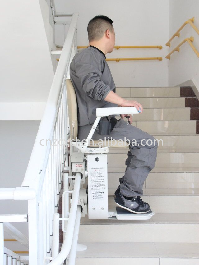 Levante de silla de ruedas de escalera inclinada al aire libre hidráulica al aire libre