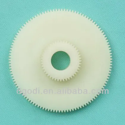 double spur nylon gear, nylon pinion gears