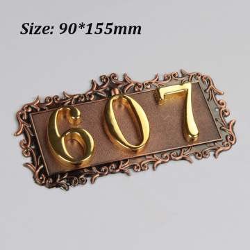 Custom Number Plate Modern Apartment Numbers