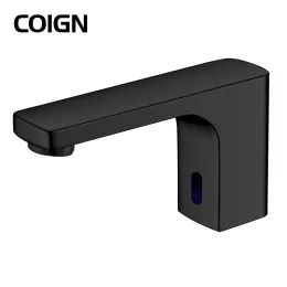 Induction type minimalist hot and cold basin faucet
