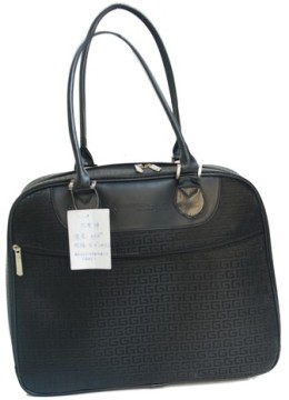 Black Ladies Handbag Laptop Shoulder Bag (SW3008)
