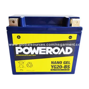 True Nano Gel Motorcycle Battery with Extreme Temperature Resistance and 12V/20Ah Capacity