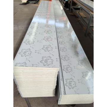 Elegant Silver Floral PU CorePanels for Interior Walls