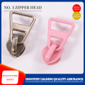 Nylon long plate head spray painted zipper head