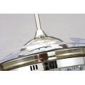 Серебряный люминесцентный потолочный вентилятор со светодиодной подсветкой