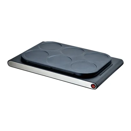 Factory Price Electric Pancake Maker with 6 Pan Flat Top