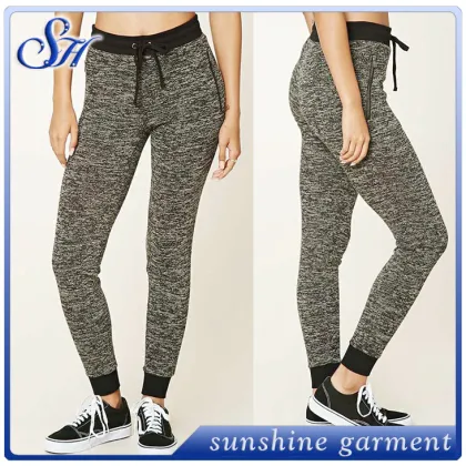 2017 new fashion sport harem pants charcoal grey