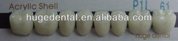 denture temporary use material acrylic shell