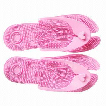 Women's massager slippers, made of PVC