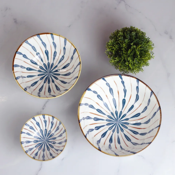 Wholesale Ceramic Dinner Plates: Hand-Painted, Colorful, Round, for Restaurants