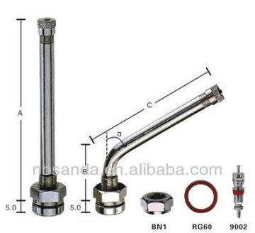 TR545D nickel plated O-Ring truck & bus tire valve
