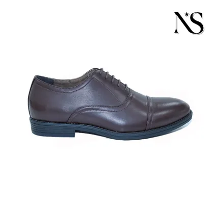 These brown leather dress shoes are a paragon