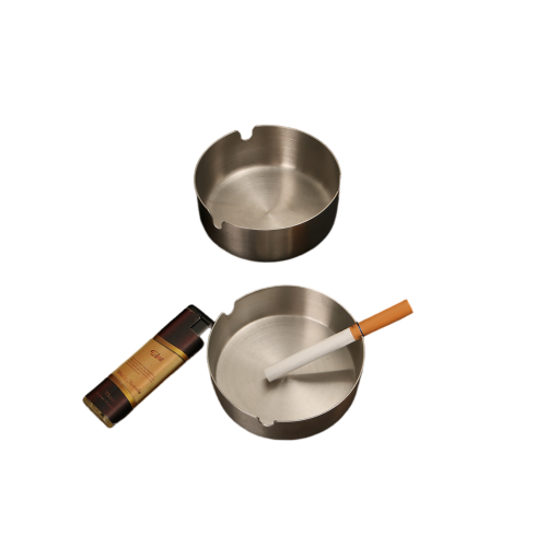 Rostfreier Stahlrund -Aschenbecher