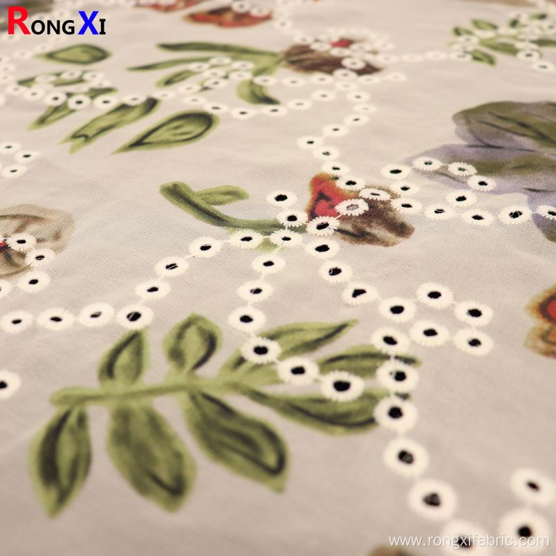 New Embroidered Chiffon Fabric With High Quality