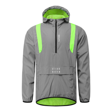 WOSAWE Men's Hooded Windbreaker Cycling Jacket for Outdoor Sports and Biking