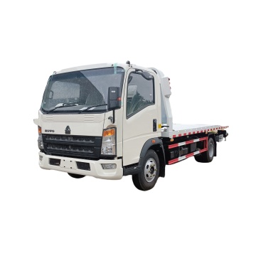 High-performance flatbed tow truck for quick road clearance