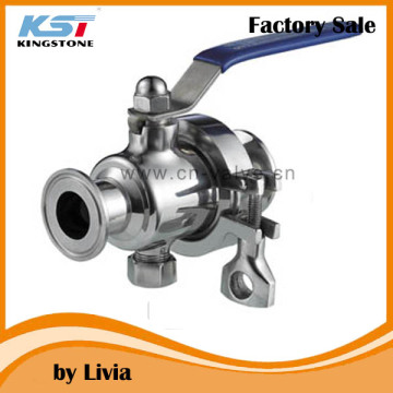 Sanitary Non-return ball valves T clamp ball valves