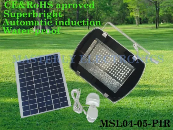 PIR Motion Sensor. high lumen. waterproof 54 LED solar Security Floodlight