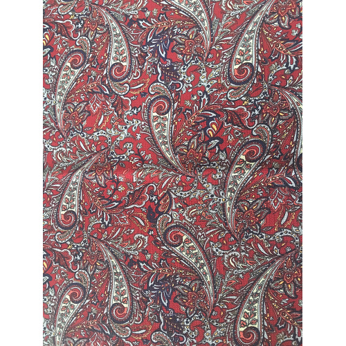 Paisley Design Polyester Bubbla Chiffongryck Tyg