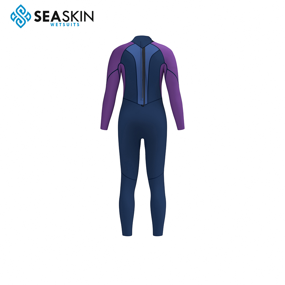 Seaskin Ladies 3/2 Back Zip Neopreno de neopreno completo