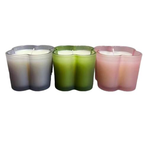 Elegant Glass Jar Scented Candle Romantic Home Decor