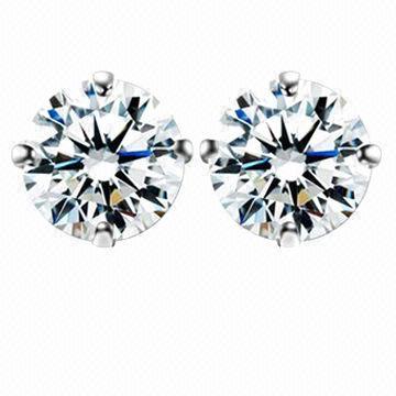Rhinestone Earrings with Austrian Stone, Eco-friendly