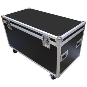 1200mm Utility Cable Truck Case - Custom Black Road Flight Case for Equipment