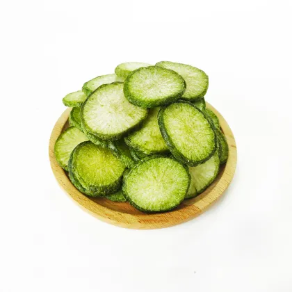 China Wholesale Discounted Green Radish Slices and Dried Vegetables: Halal Certified and Vacuum Fried