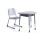 Adjustable irregular school students study desks and chairs