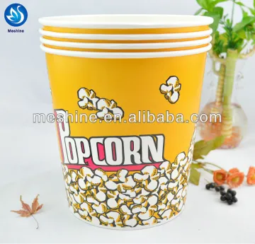 Custom Disposable Paper Popcorn Cup Wholesale