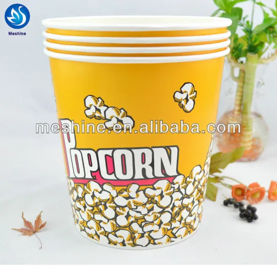 Custom Disposable Paper Popcorn Cup Wholesale