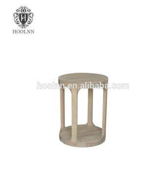 French Vintage Weathered Oak Wood Side Table HL388-105