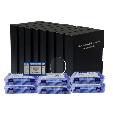 Thickness Set of Sapphire Watch Glasses: 0.8mm, 1.0mm, 1.2mm Flat Crystal Watch Components