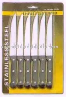7pcs steak knife set with good quality