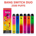 Duo Bang Switch Vape descartável 2500 Puffs 1100mAh