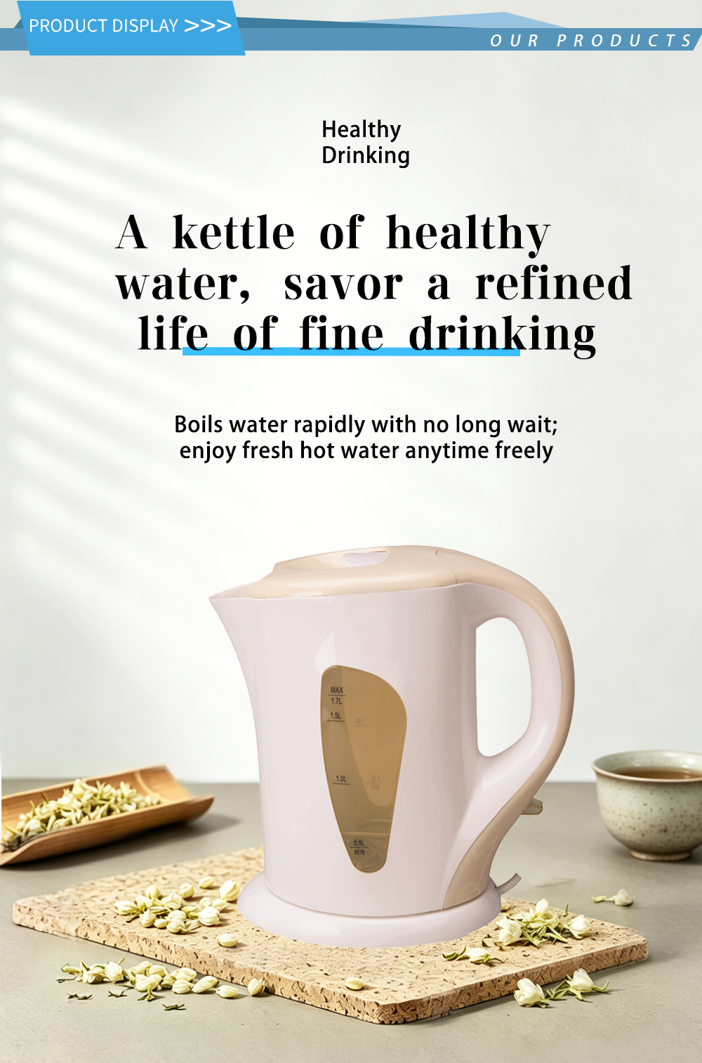 304 stainless steel kettle FK-1002 1