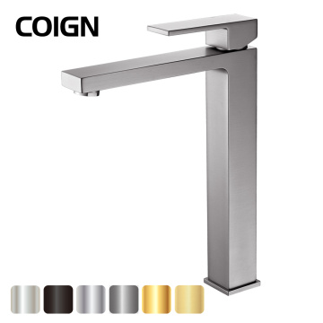 Brushed Nickel Single Handle Bathroom Faucets For Vessel