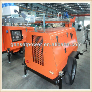 5kva to 25kva Mobile Light Tower Silent Genset