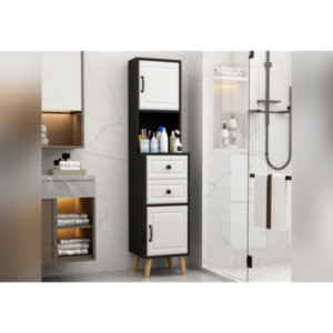 Wooden Floor Organizer Bathroom Storage Cabinets