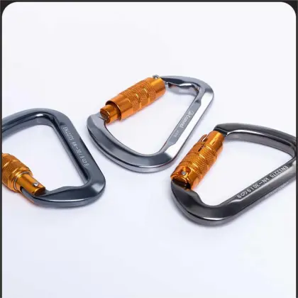 D Shape Rock Climbing Carabiner 30KN